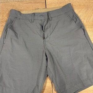 Burnside Men's Charcoal Flat Front Shorts